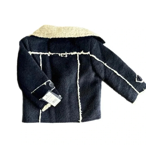 New Toddler Ben Sherman Navy Blue Pee Coat with Pockets size 2 - Picture 2 of 5